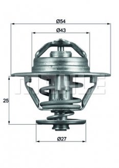 Термостат системи охолодження MAHLE MAHLE / KNECHT TX9374D (фото 1)