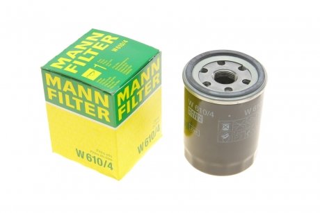 Фильтр масляный Nissan Micra 1.0-1.4i 92-10/ Primera 2.0i 90-96 W 610/4 -FILTER MANN W6104 (фото 1)