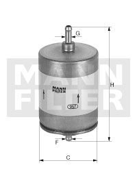 Фильтр топлива -FILTER MANN WK504 (фото 1)