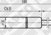 Газова пружина капоту MAPCO 91816 (фото 1)