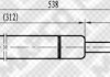 Газова пружина капоту MAPCO 91818 (фото 1)