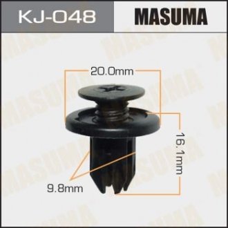 Клипса (кратно 50) MASUMA KJ-048 (фото 1)