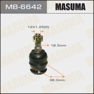 Опора кульова переднього важеля Subaru Forester (02-), Impreza (07-16), Legacy, Outback (03-), XV (11-) MASUMA MB6642 (фото 1)