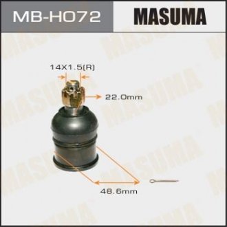 Опора кульова нижня Honda Accord (08-), Crosstour (10-15) MASUMA MBH072 (фото 1)