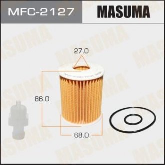 Фільтр масляний (вставка) Toyota Avensis (06-15), FJ Cruiser (10-), Land Cruiser Prado (06-), RAV 4 (05-) MASUMA MFC2127 (фото 1)