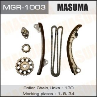 Ремкомплект цепи ГРМ Toyota (1ZZ-FE, 3ZZ-FE, 4ZZ-FE) MASUMA MGR1003 (фото 1)