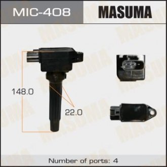 Котушка запалювання Mazda CX-5, CX-9, 3, 6 1.5, 2.0, 2.5 (12-) MASUMA MIC408 (фото 1)