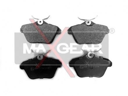 Комплект тормозных колодок, дисковый тормоз 19-0433 MAXGEAR 190433