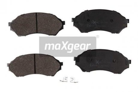 Комплект тормозных колодок, дисковый тормоз 19-1142 MAXGEAR 191142