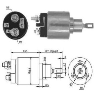 Реле стартера втягуюче VW T4 1.8/2.0 90-03 (12V) MEAT & DORIA MEAT&DORIA 46002