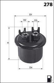 Фильтр топлива MECAFILTER ELE6002