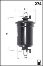 Фильтр топлива MECAFILTER ELE6003