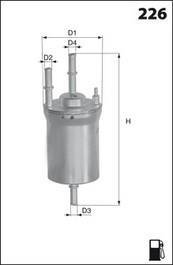 Фильтр топлива MECAFILTER ELE6113