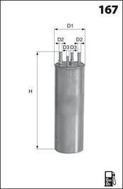 Фильтр топлива MECAFILTER ELE6125