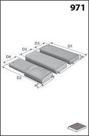 Фільтр повітря (салону) MECAFILTER JLR7167
