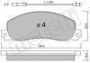 Комплект тормозных колодок, дисковый тормоз Metelli 22-0098-0 (фото 1)