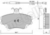 Комплект тормозных колодок, дисковый тормоз Metelli 22-0120-0K (фото 1)