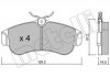 Комплект тормозных колодок, дисковый тормоз Metelli 22-0123-0 (фото 1)