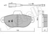 Комплект гальмівних колодок (дискових) Metelli 22-0159-3 (фото 1)