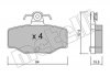 Комплект тормозных колодок, дисковый тормоз 22-0199-0 Metelli 2201990 (фото 1)