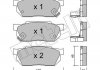 Тормозные колодки, дисковый тормоз (набор) Metelli 2202471 (фото 1)