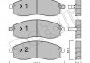 Комплект гальмівних колодок (дискових) Metelli 22-0306-0 (фото 1)