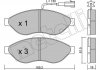 Комплект гальмівних колодок (дискових) Metelli 22-0708-0 (фото 1)