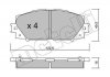 Комплект гальмівних колодок (дискових) Metelli 22-0745-1 (фото 1)