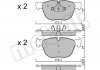 Комплект тормозных колодок, дисковый тормоз 22-0770-0 Metelli 2207700 (фото 2)