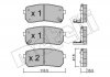 Комплект тормозных колодок, дисковый тормоз Metelli 22-0786-0 (фото 1)