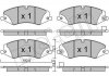 Комплект гальмівних колодок (дискових) Metelli 22-0836-6 (фото 1)