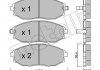 Комплект тормозных колодок, дисковый тормоз Metelli 22-0845-0 (фото 1)