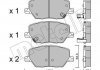 Комплект тормозных колодок (дисковых).) Metelli 22-1001-0 (фото 1)