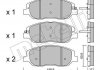 Комплект гальмівних колодок (дискових) Metelli 22-1031-0 (фото 1)