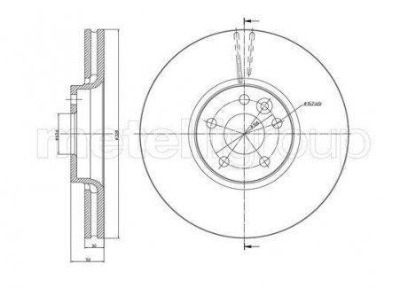 Диск тормозной Metelli 231272C