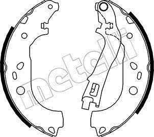 Тормозные колодки барабанные Metelli 530088