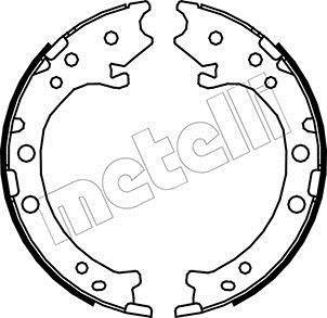 Тормозные колодки ручного тормоза Metelli 530162