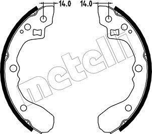 Тормозные колодки.) Metelli 530217