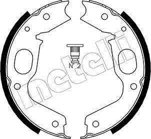 Тормозные колодки ручного тормоза Metelli 530264 (фото 1)