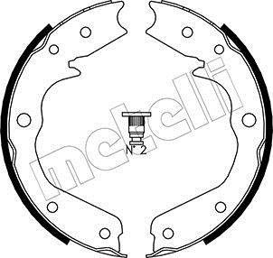 Тормозные колодки ручного тормоза Metelli 530315