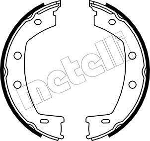 Гальмівні колодки ручного гальма Metelli 530374