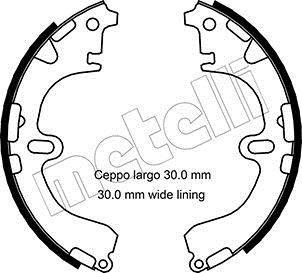 Гальмівні колодки (набір) Metelli 530422