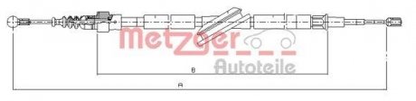 Трос ручного тормоза METZGER 107506