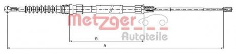 Трос ручного тормоза METZGER 107626