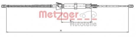 Трос ручного тормоза METZGER 109032