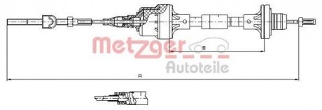 Трос сцепления METZGER 112561