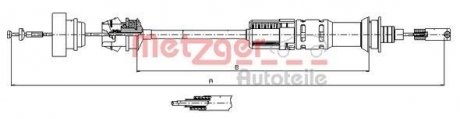 Трос сцепления METZGER 113921