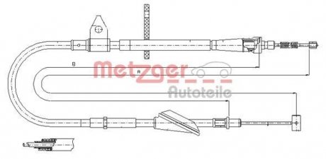 Трос ручного тормоза METZGER 115743