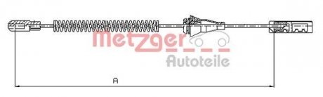 Трос ручного тормоза METZGER 115763