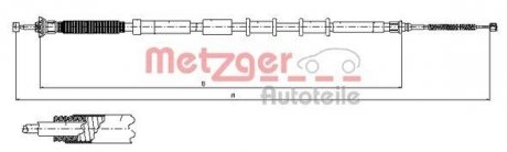 Трос ручного тормоза METZGER 120717